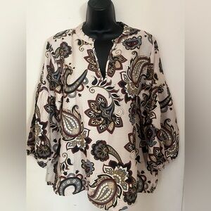 Alex & Parker Paisley Print Women's Top